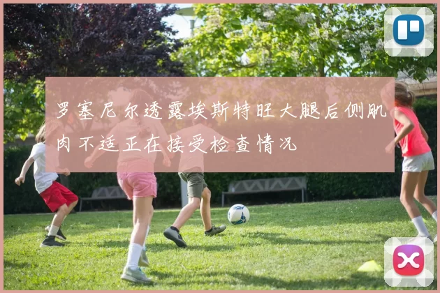 罗塞尼尔透露埃斯特旺大腿后侧肌肉不适正在接受检查情况