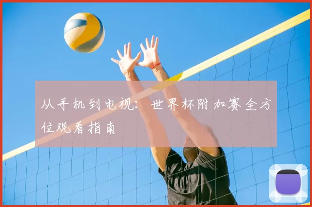 从手机到电视：世界杯附加赛全方位观看指南