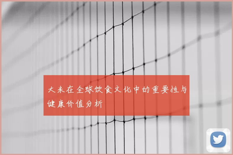 大米在全球饮食文化中的重要性与健康价值分析